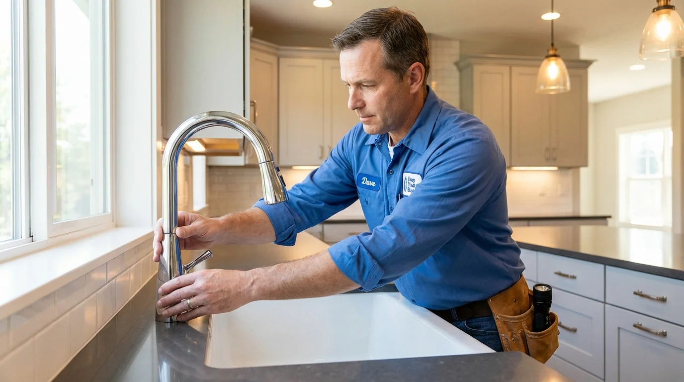 Kitchen faucet installation by Johns Plumbing LLC in Carville