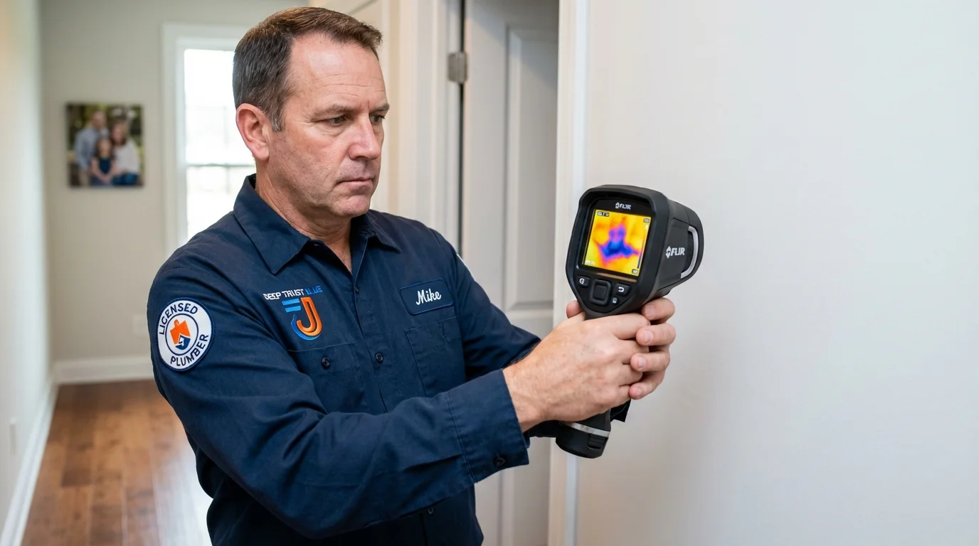 Thermal imaging leak detection by Johns Plumbing LLC in Carville